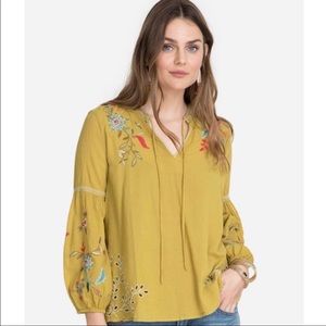 NWT Johnny Was Lidia Peasant blouse Size M